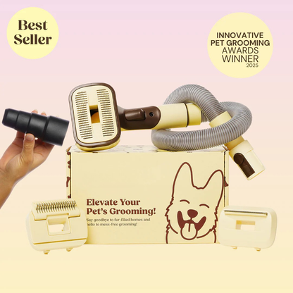 Shedly™ - 3-In-1 Vacuum Pet Brush